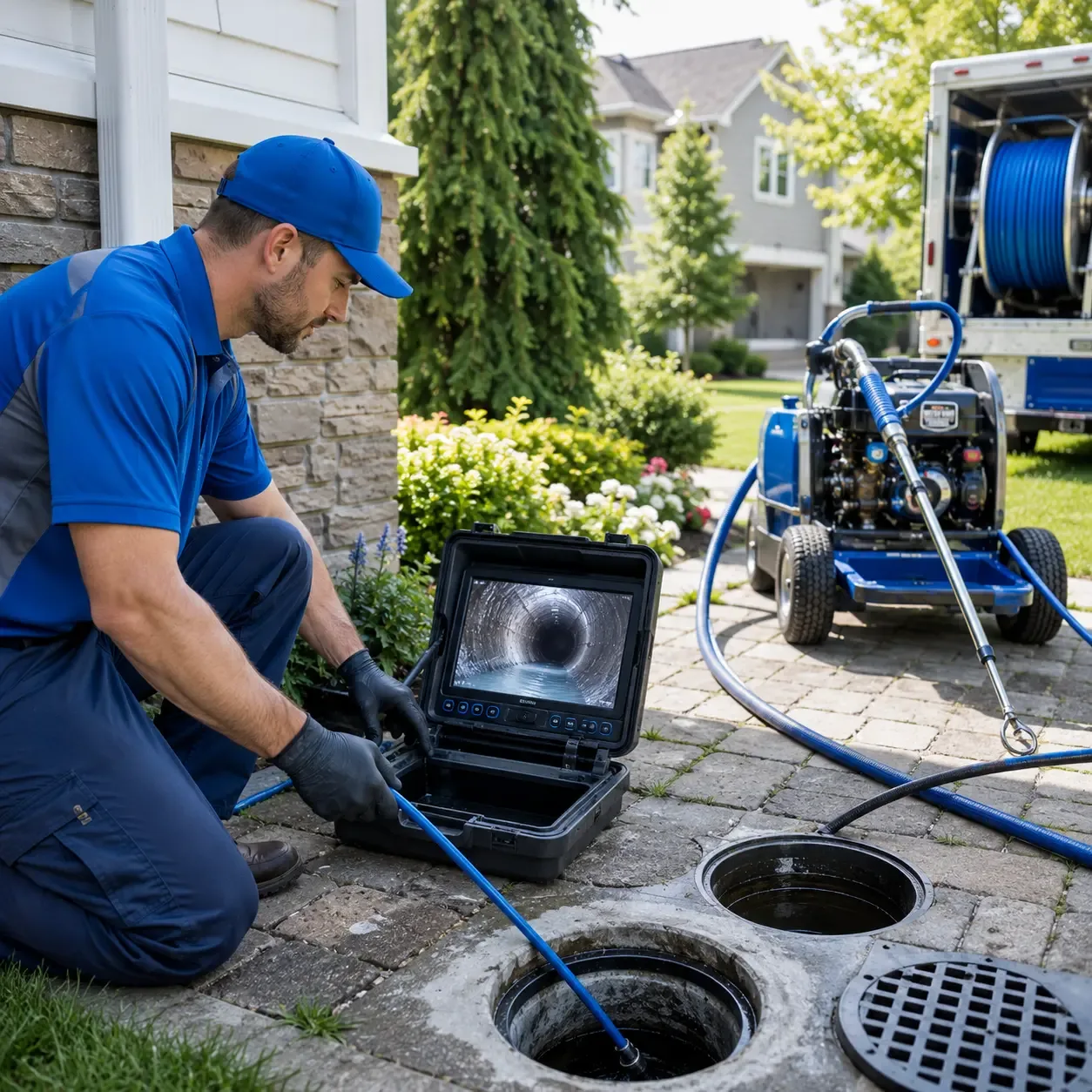 Outdoor drain cleaning professionals serving Hartselle, AL